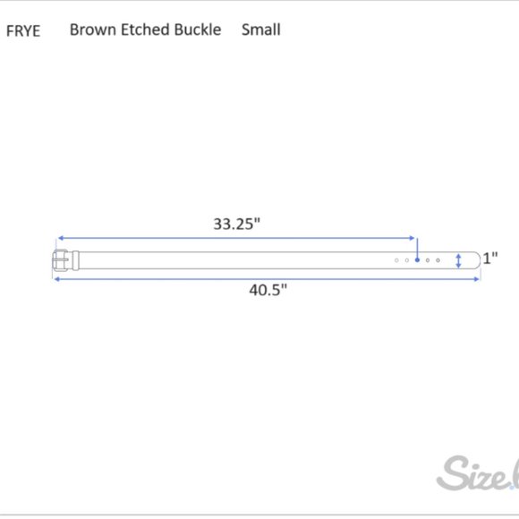 Frye Tan Leather Belt with Silver Buckle - Picture 5 of 7